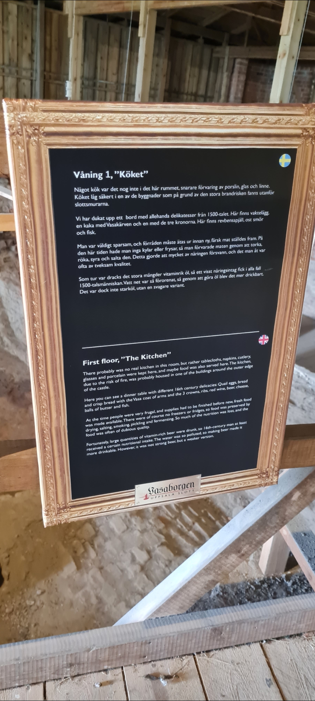 Gustav Vasas kök på Uppsala slott
