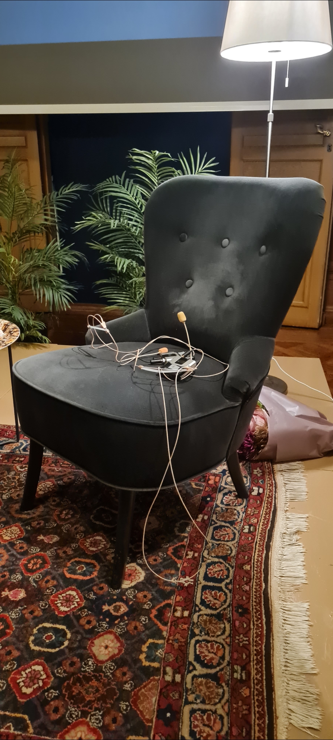 Här satt prinsessan Christina när hon berättade om sin bok Daisy