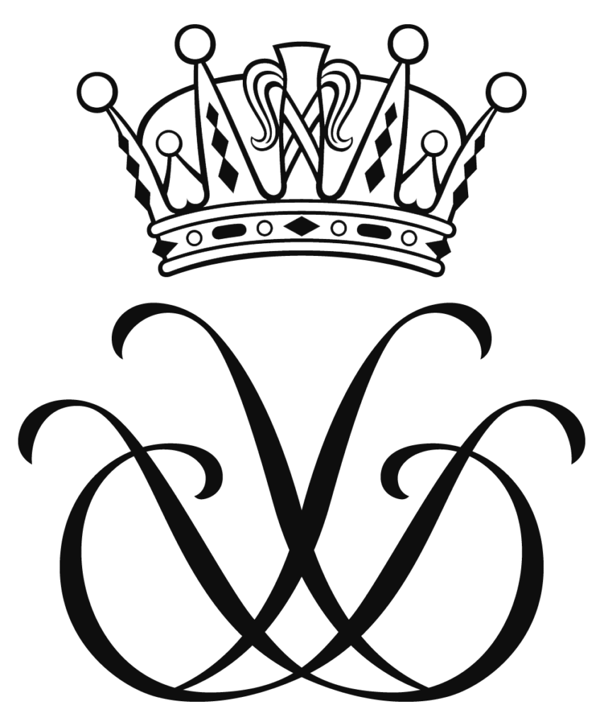 DD.KK.HH. Kronprinsessan och Prins Daniel monogram namnschiffer