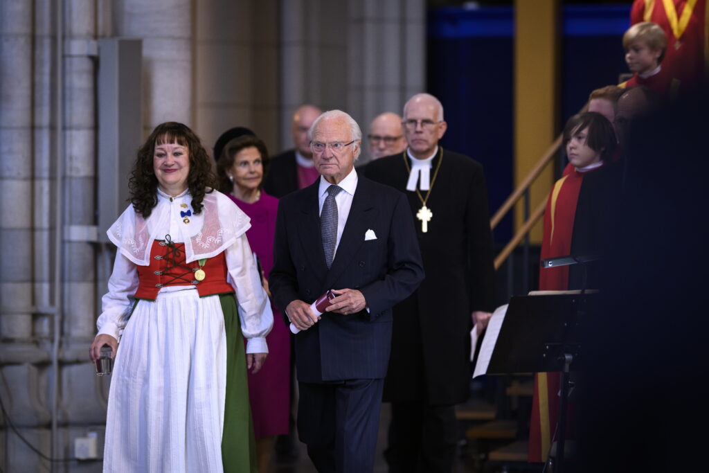 Kyrkomötet Uppsala domkyrkan med kungaparet